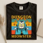 Dungeon Meowster T-Shirt | D&D | Dungeons & Dragons T-Shirt