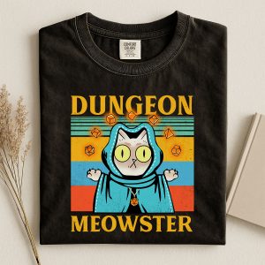 Dungeon Meowster T-Shirt | D&D | Dungeons & Dragons T-Shirt