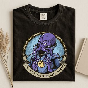 Don't Hate the Flayer Hate the Game T-Shirt | Mind Flayer Dungeons & Dragons D&D Tee