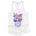 Mushroom And Cyrstals D20 T-Shirt | D&D T-Shirt | Dungeons & Dragons T-Shirt