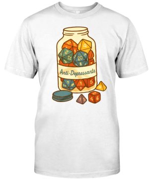 D&D Antidepressants Dice T-shirt